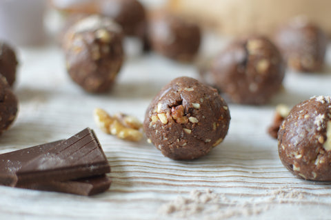 Dark Choc & Sea Salt Protein Balls Recipe | Neat Nutrition. Clean, Simple, No-Nonsense Protein. 