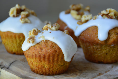 Carrot and Walnut Cupcake Recipe | Neat Nutrition. Clean, Simple, No-Nonsense.