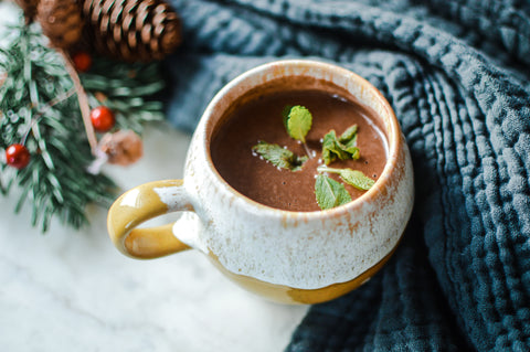 Peppermint Protein Hot Chocolate Recipe | Neat Nutrition. Protein Powder Subscriptions. 