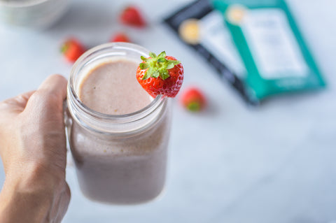 Strawberry Breakfast Shake Recipe | Neat Nutrition. Protein Powder Subscriptions.