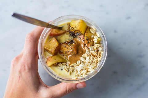 Apple Crumble Protein Overnight Oats Recipe | Neat Nutrition. Protein Powder Subscriptions. 