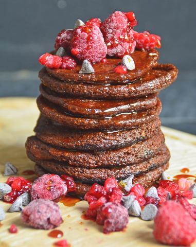 Chocolate Vegan Protein Pancake Stack | Neat Nutrition. Clean, Simple, No-Nonsense.