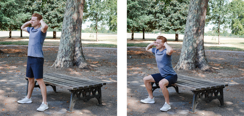 Chair Squat Form Guide | Neat Nutrition. Clean, Simple, No-Nonsense Protein. 