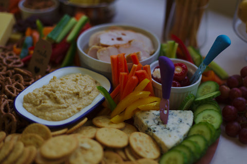Hummus Plate and Crudités | Neat Nutrition. Protein Powder Subscriptions.