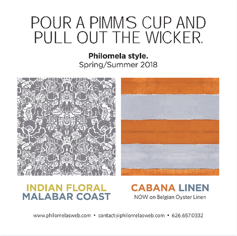 Philomela Launches new indian floral and cabana linen striped collection
