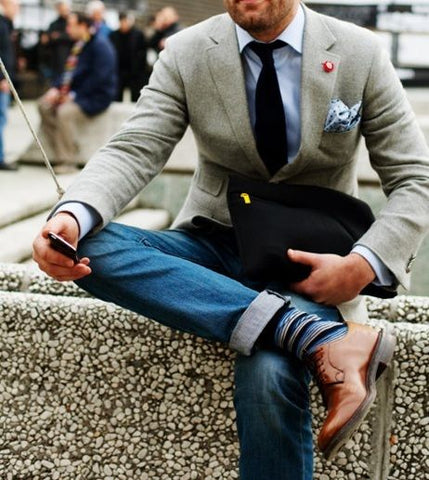 Preppy Nerdy Casual with Red Jeans