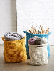 Free Pattern: Mega Bulky Crochet Baskets