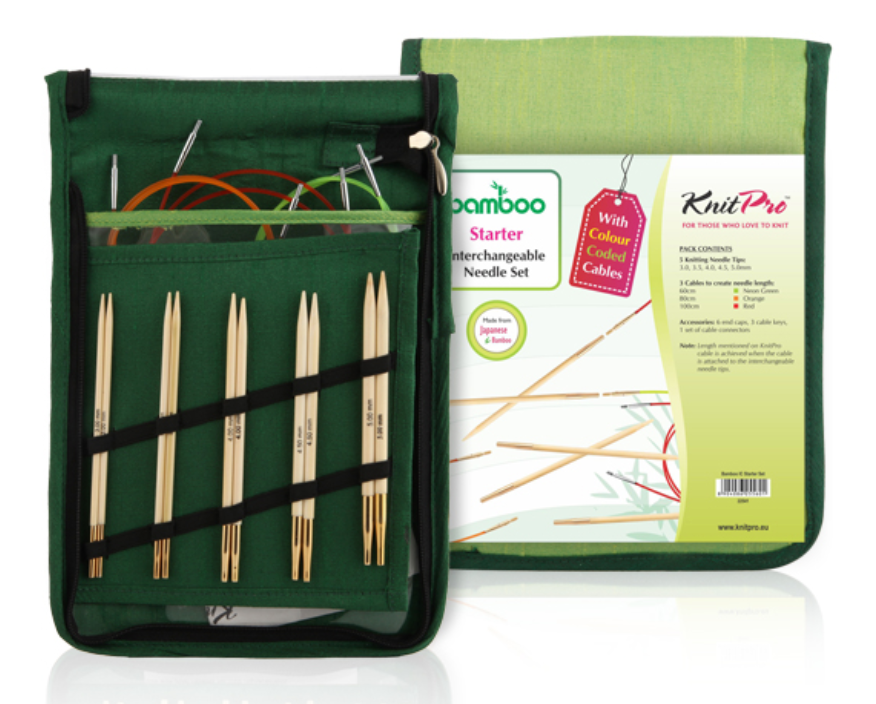 KnitPro "Bamboo" IC Circular Knitting Needles Starter KNITTING CO.