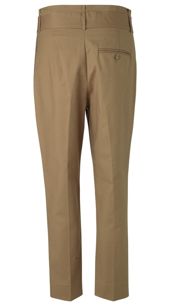 STRETCH PANTS WITH TIE BELT