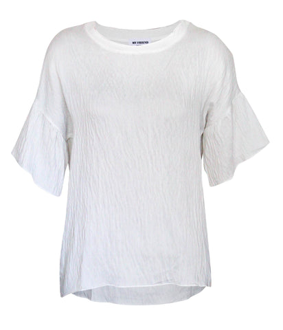 Minimalist White Long Sleeve Tee