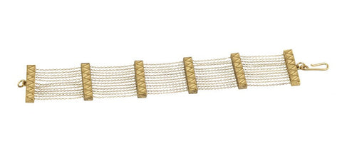 Double Crossed Bracelet - Silver/Gold