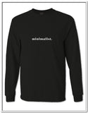 Minimalist Black Long Sleeve Tee