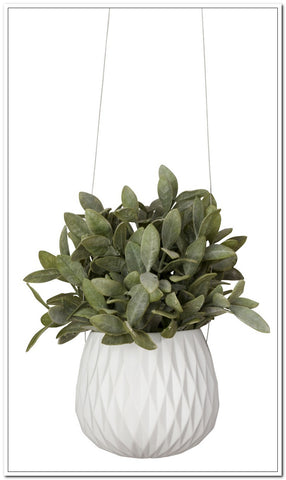 Hanging Planter - Diamond - White - FashionLife
 - 2