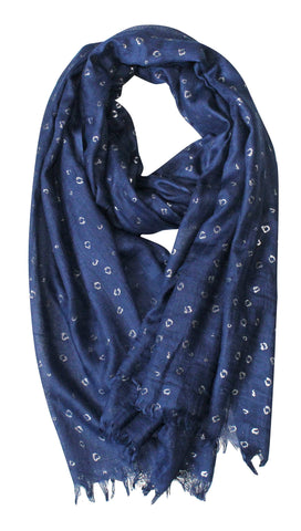 Antler Scarf - Cornflower Blue