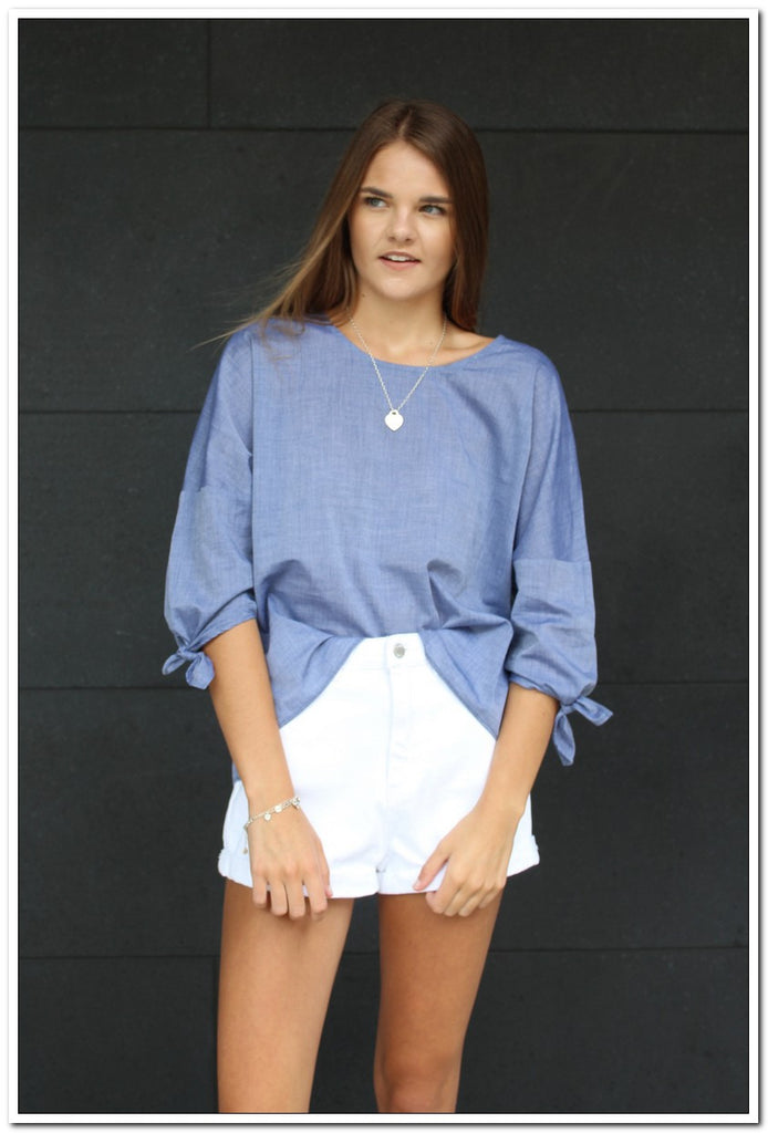 Ava Top - Chambray