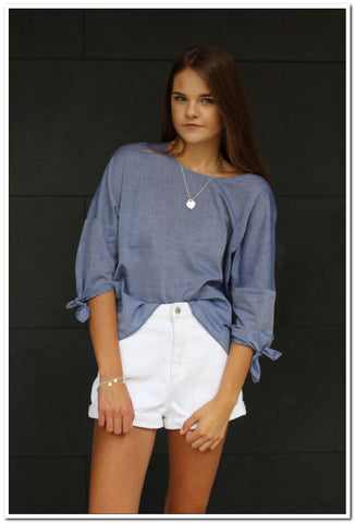 Ava Top - Chambray