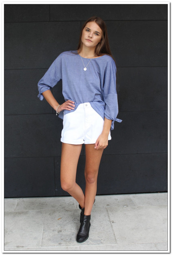 Ava Top - Chambray