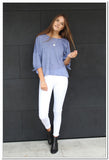 Ava Top - Chambray