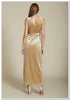 Shut It Down Velvet Dress - Nude Luxe!