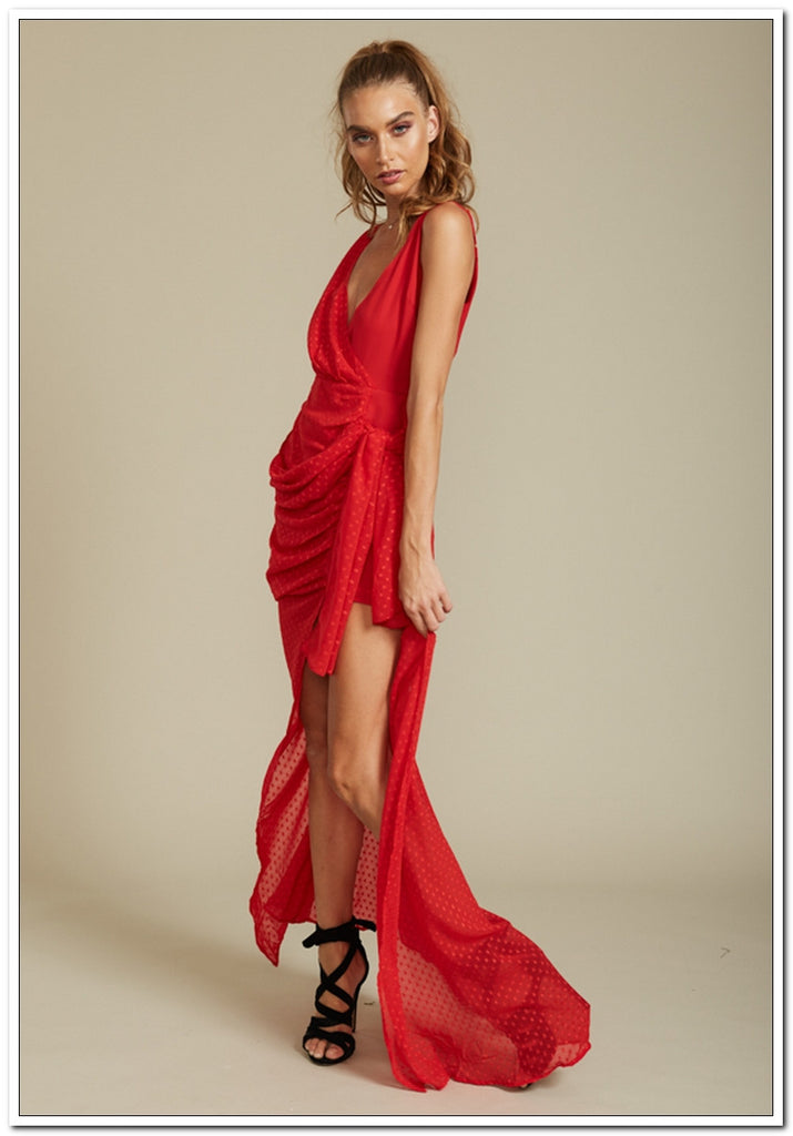 Take Me To Cannes Maxi Dress - Red - Stunning!!
