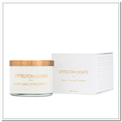 Sweet Pea & Jasmine - Luxe Candle by Lyttleton Lights - 600g
