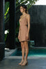 Icon Wrap Dress - Dirty Blush