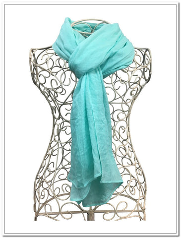 Fashion Scarf - Blue Paisley