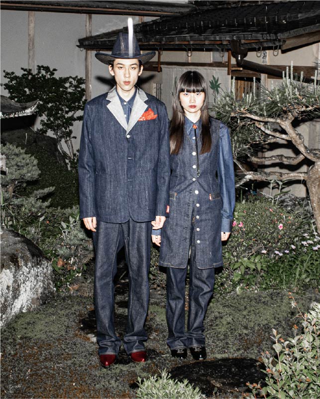 Two model styled in KENZO x Levi’s collection - Levi’s Hong Kong