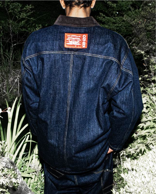 Man styled in KENZO x Levi’s denim jacket - Levi’s Hong Kong