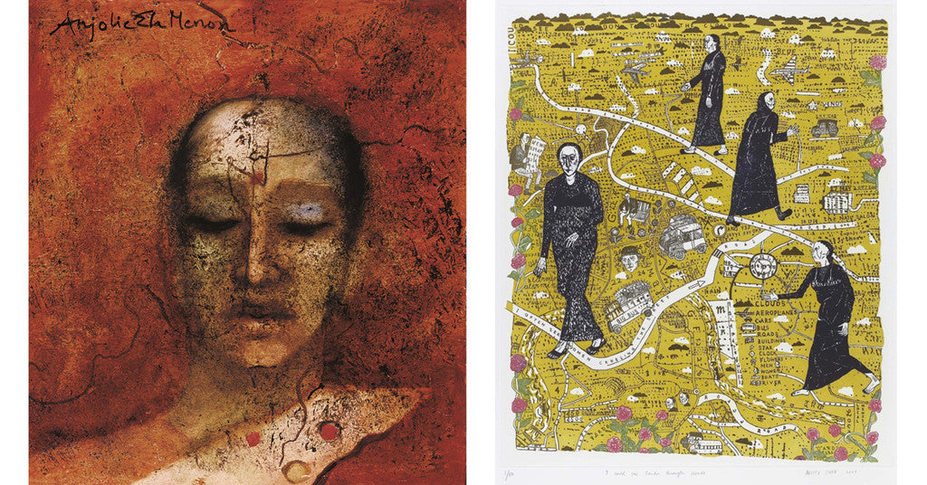 Limited Edition Prints of 'Jadoo' by Anjolie Ela Menon and 'I Could See London Through Clouds' by Arpita Singh 