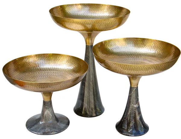 Brass and Marble 'Umaid Bowls' by AnanTaya Decor 