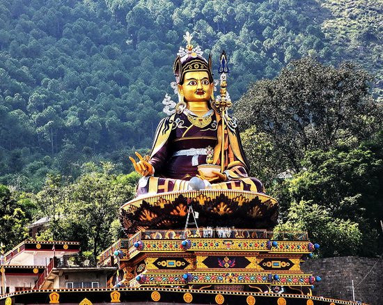 Statue of Padmasambhava in Himachal Pradesh, India