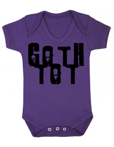 goth tot baby alternative gothic punk vest bodysuit