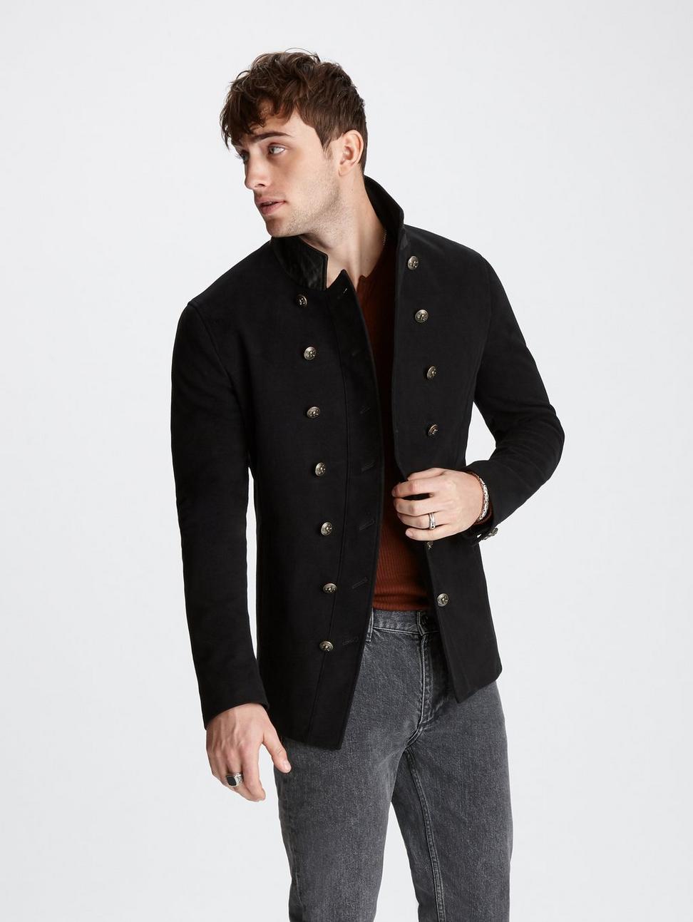 Double Breasted Cut Away Blazer