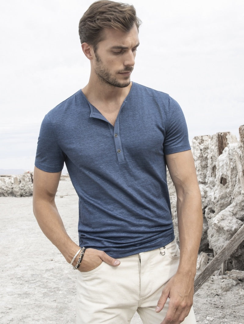 Linen Henley