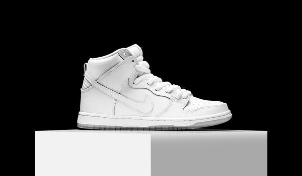 nike sb dunk high white ice