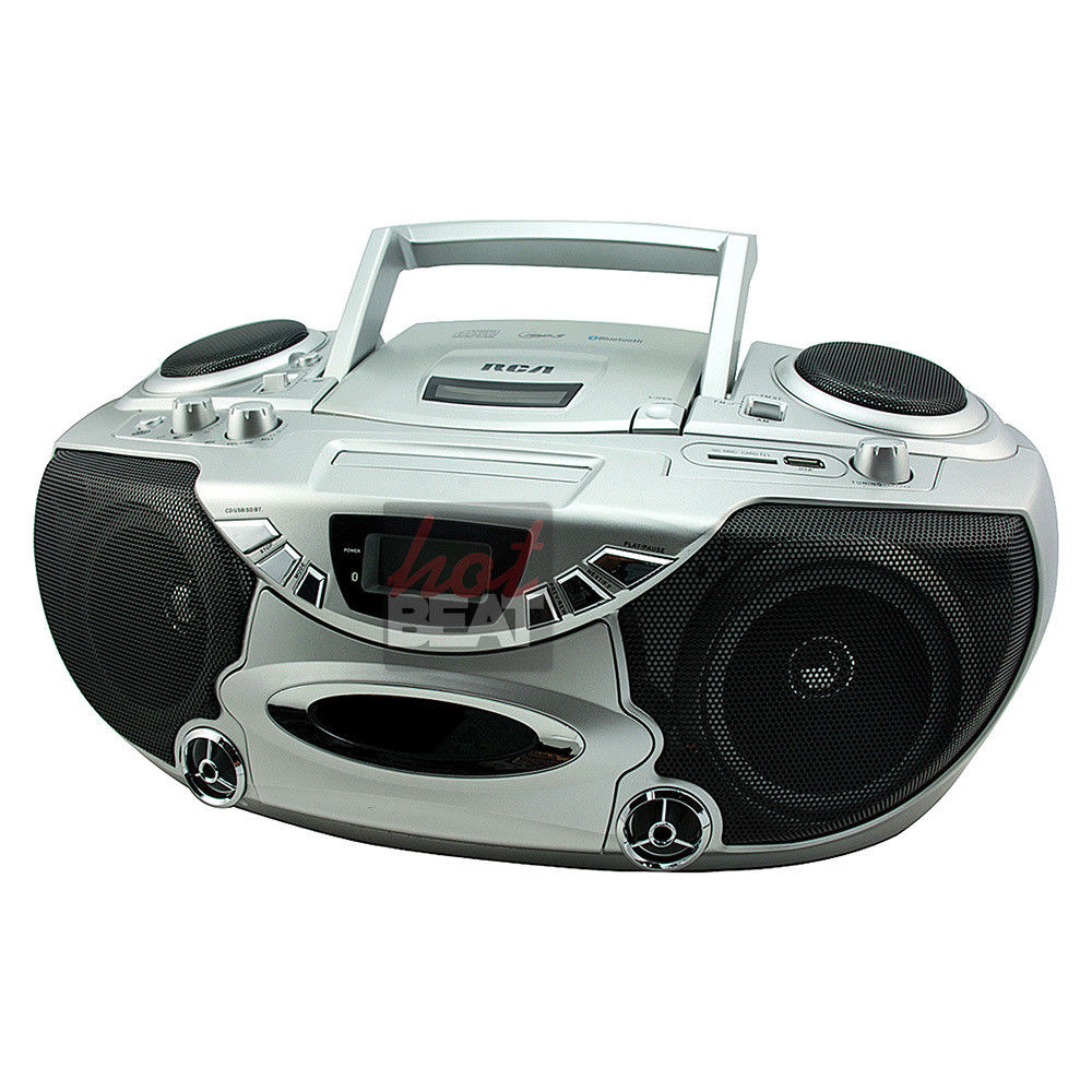 minimum minstens Kapitein Brie RCA CD Player Boombox Bluetooth MP3 SD MMC USB AM/FM Radio AUX BASS 11 –  Hot Beat Electronics