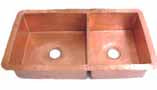 copper double sink