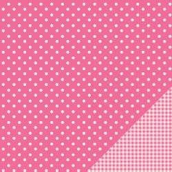 pink polka dot cardstock paper