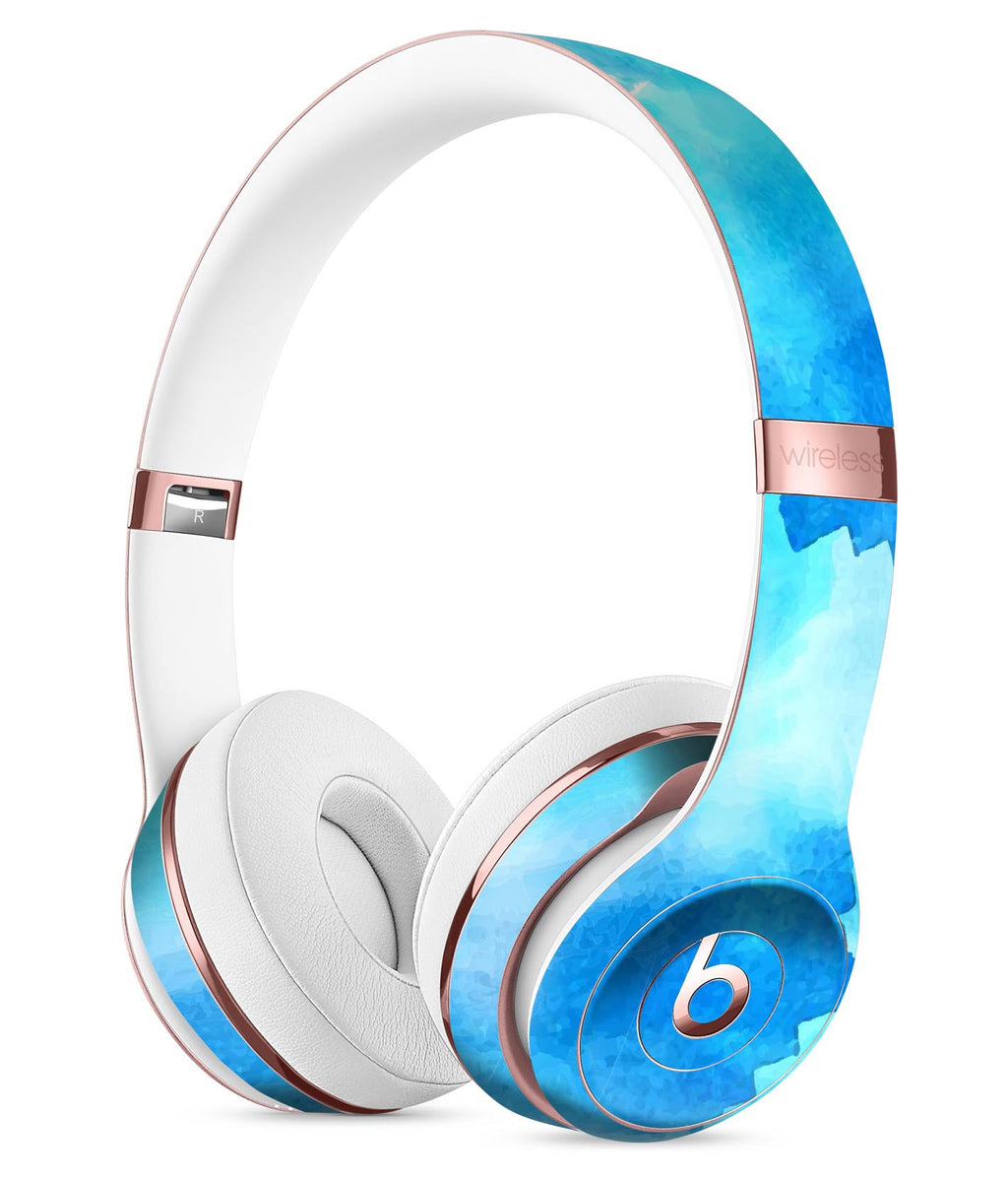 beats blue wireless headphones