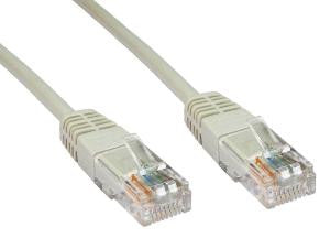 Cat6 Patch Lead Slim-line moulded boots 7 Mtr Grey 24 AWG 250MHz