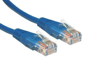 5 m Blue Cat5e Patch Lead 24 AWG 100MHz