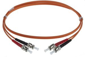 2m ST-ST 50/125um - 3mm duplex patchcord ORANGE