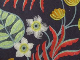 /Samba Charcoal J827F/03 Jane Churchill Embroidered