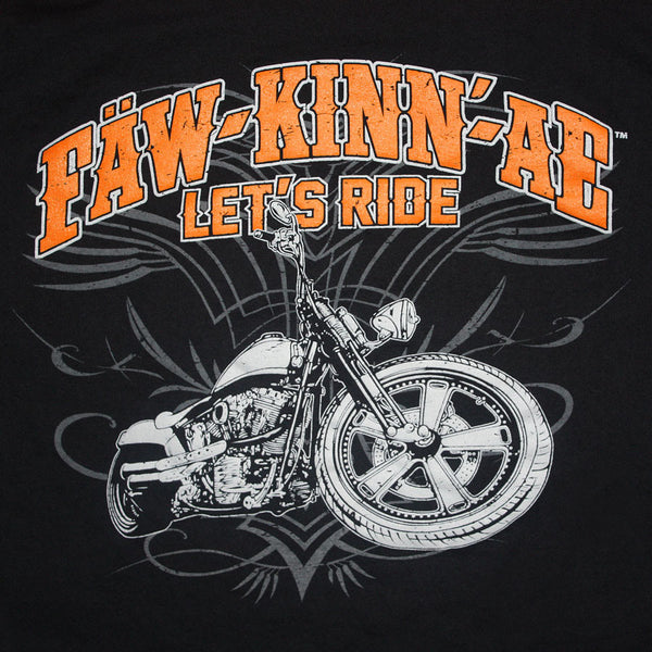 Let S Ride Fawkinnae Men S Pinstripe T Shirt Fawkinnae Sportsman S Club Fish Hunt And Biker Shop