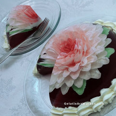 Large Gelatin Art Flower Cake
