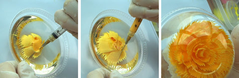Gelatin Art Jelly flowers