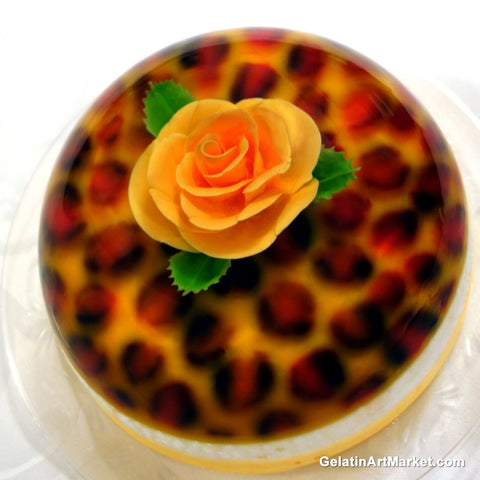 Leopard Gelatin Art