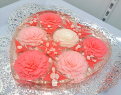 Gelatin Art Pink Carnations