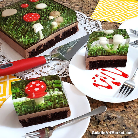 Mushroom Gelatin Cake